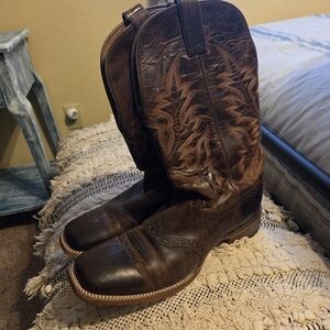 Men's Brown Leather Western Boots